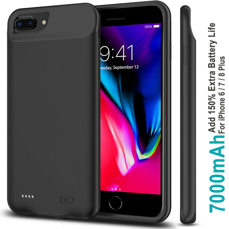 Apple iPhone 6/6s/7/8 (4.7") Rechargeable Extended Battery Case - High Capacity