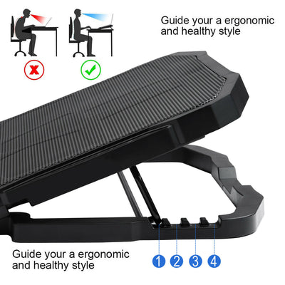 11-15.6inch Laptop Cooling Pad [High Speed Quiet Fans,LCD Screen,Button Control]