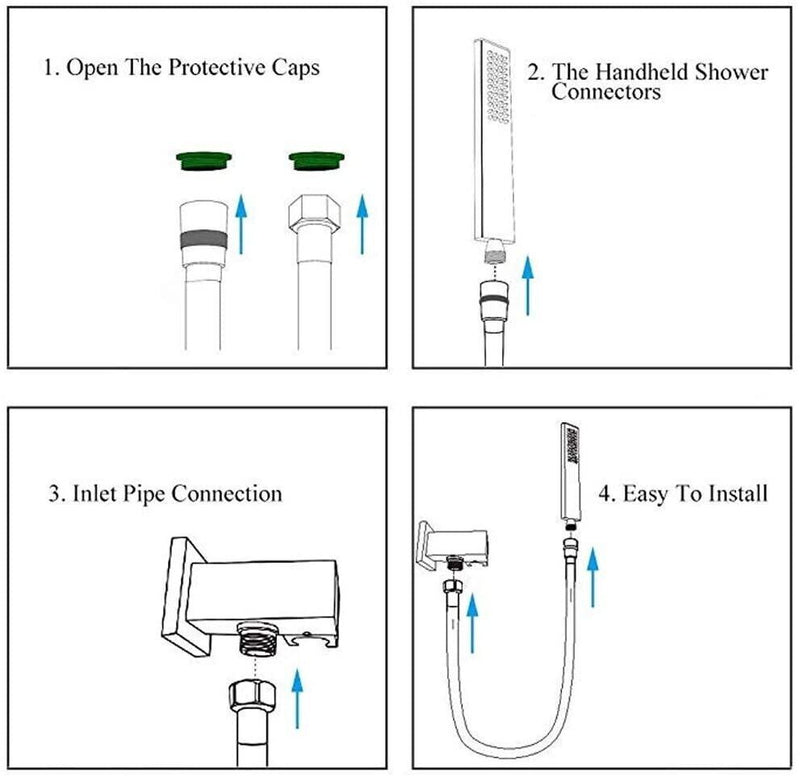 3 METER SHOWER HOSE STAINLESS STEEL FLEXIBLE CHROME SHOWER BATHROOM PIPE CA