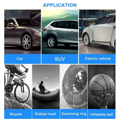 Cordless Air Compressor Tire Inflator Pump for Bicycle Car Tires Balls Vehicle