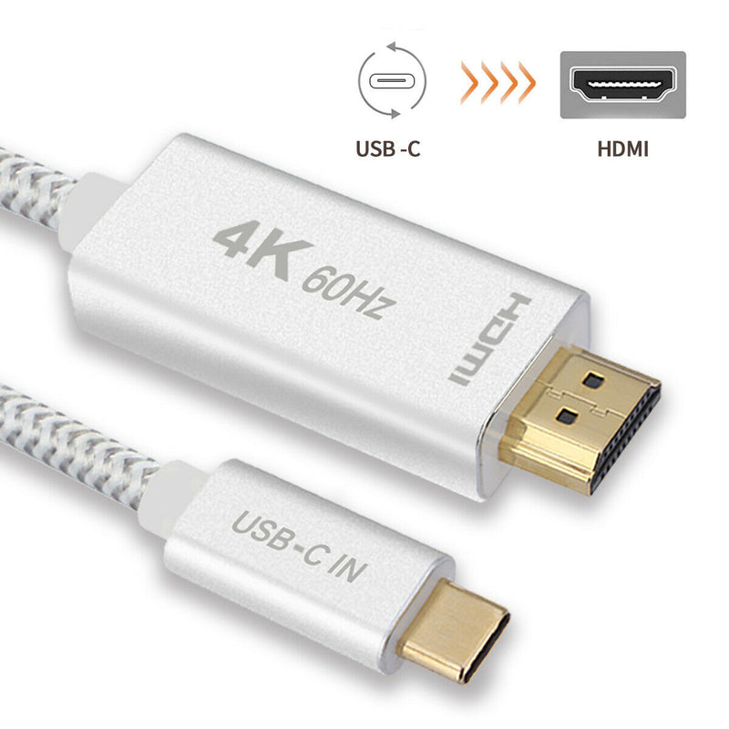 USB C to HDMI Cable(4K/60Hz)-Type C Male to HDMI Male for Dell MacBook Pro,iMac