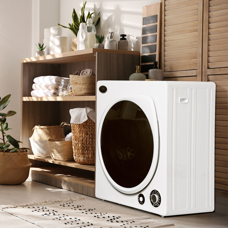 HOMCOM Compact Laundry Dryer 1350W Portable Clothes Dryer with 5 Drying Modes