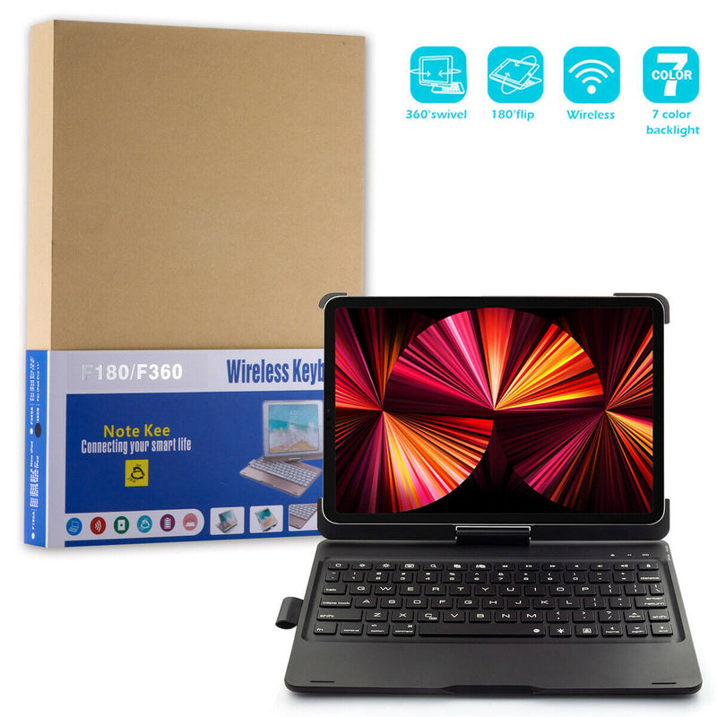 For iPad Pro 11" 2021 2020 2018 Wireless Bluetooth Keyboard Case-Auto Sleep/Wake