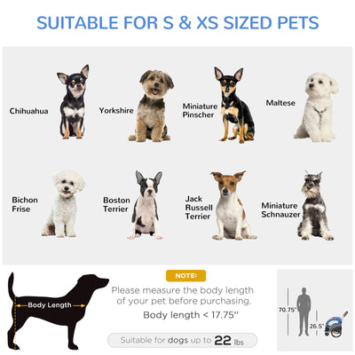 2-In-1 Dog Bike Trailer Pet Stroller with 360° Swivel Wheel Reflector Flag