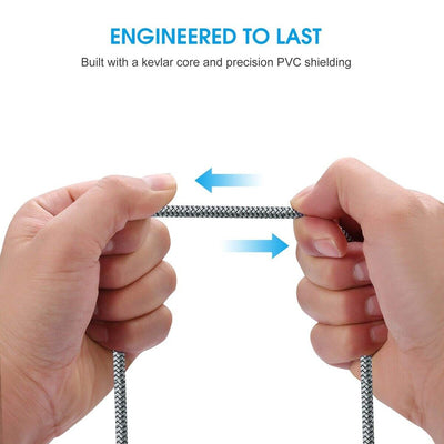 1/2PACK 10FT Long Zinc Alloy & Braided HDMI 2.1 8K@120Hz Cable for PS5/4 XBOX CA