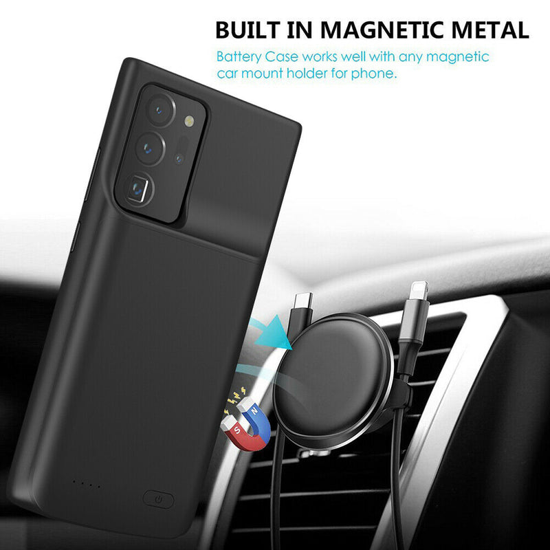 Battery Case + 2x Screen Protector + 2x Lens Protector for Galaxy S21 S21+ S21U
