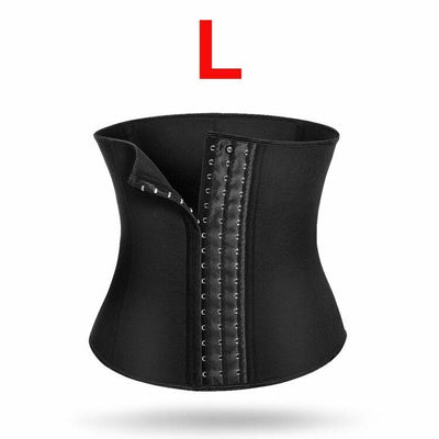 Yellow-Price Women's Latex Underbust Corset Waist Training Cincher 9 Steel Boned
