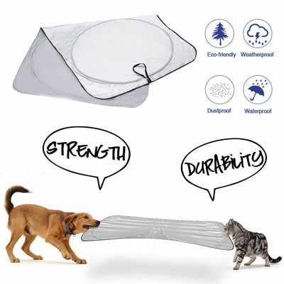 59” x 31” Car Windshield Sun Shade - Blocks UV Rays Sun Visor Protector [1-Pack]