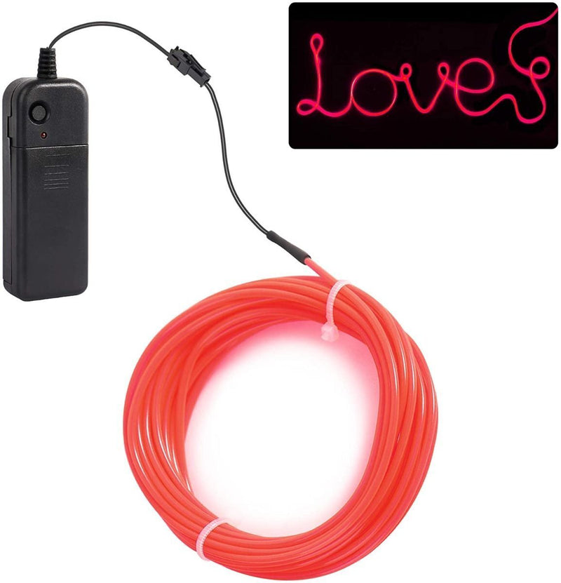 5M EL Wire Flexible LED Neon Strip Rope Light For Garden Car Party Decoration CA