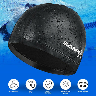 Gym Duffle Bag With Swimming Set [PU Cap & Anti-Fog Goggles & Quick Dry Trunks]