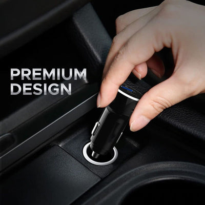 15V Dual 3.0 USB Car Charger 2 Port Adapter LED Cigarette Socket Fast Charging