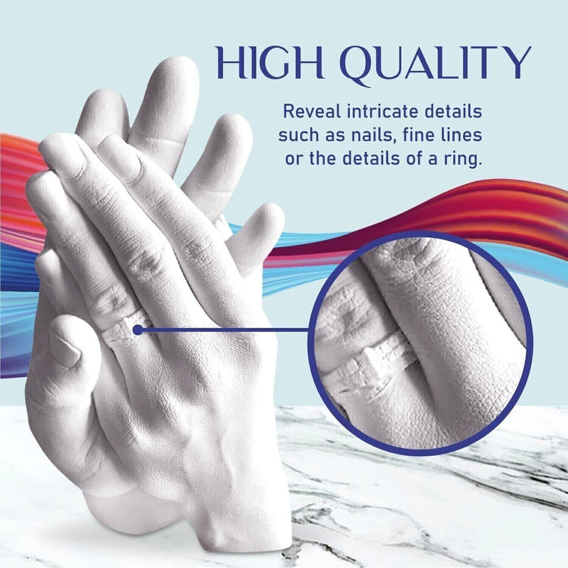 Hand Casting Kit for Couples, Adults, Keepsake – DIY Plaster Statue Cast Kit