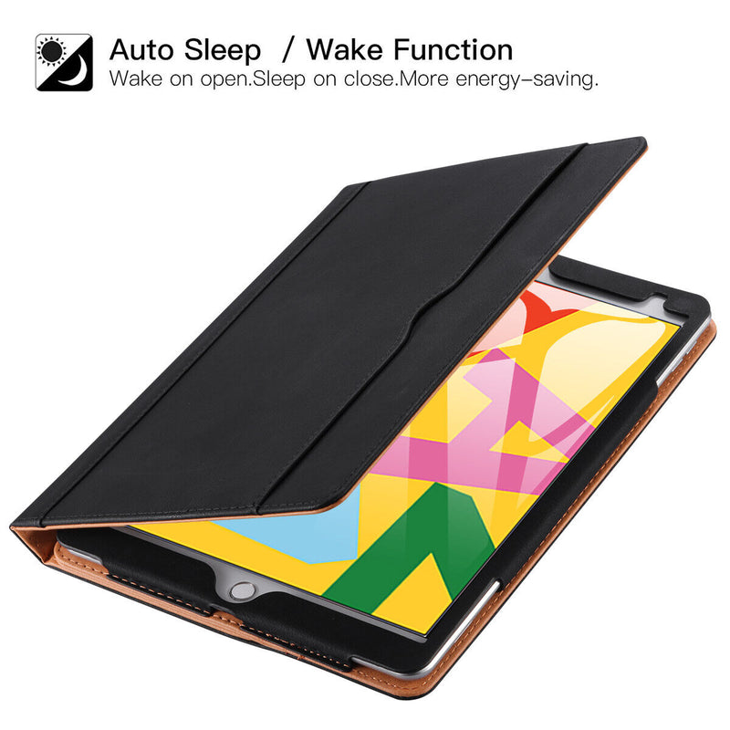[Auto Wake/Sleep] Leather Stand Case for Apple iPad 10.2inch 9th / 8th / 7th Gen