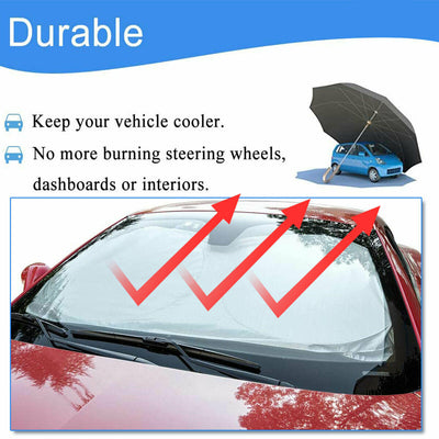 59” x 31” Car Windshield Sun Shade - Blocks UV Rays Sun Visor Protector [1-Pack]