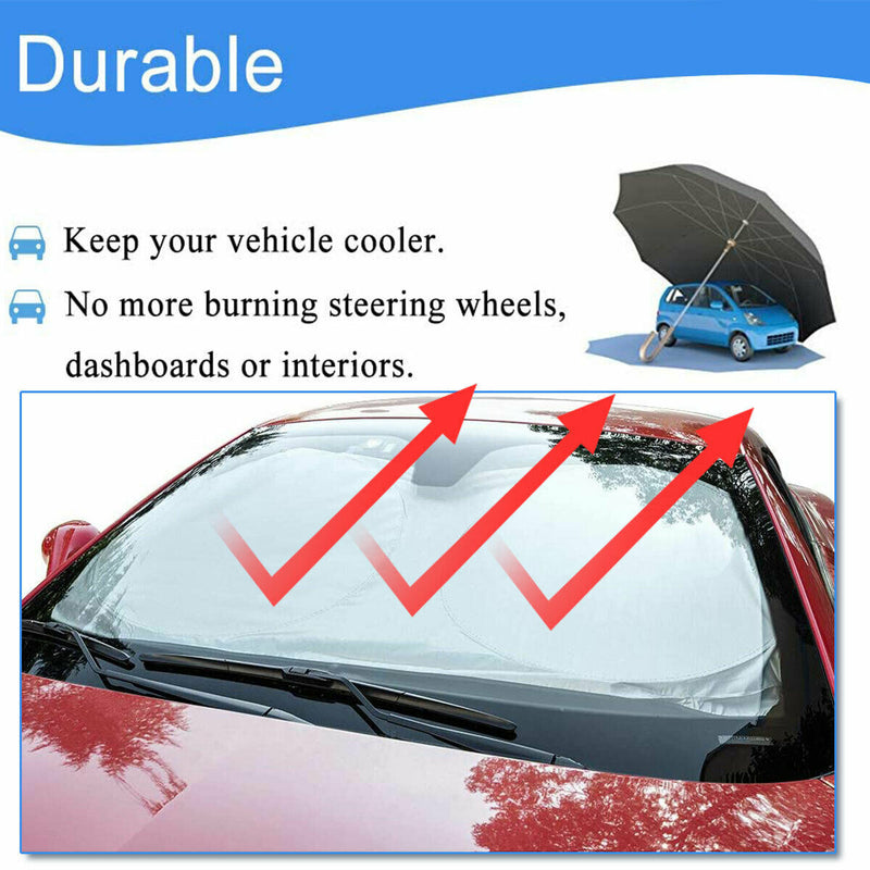 59” x 31” Car Windshield Sun Shade - Blocks UV Rays Sun Visor Protector [1-Pack]