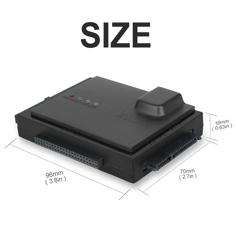 USB 3.0 2.5" & 3.5" SATA IDE HDD SSD Hard Drive External Enclosure Box 6TB