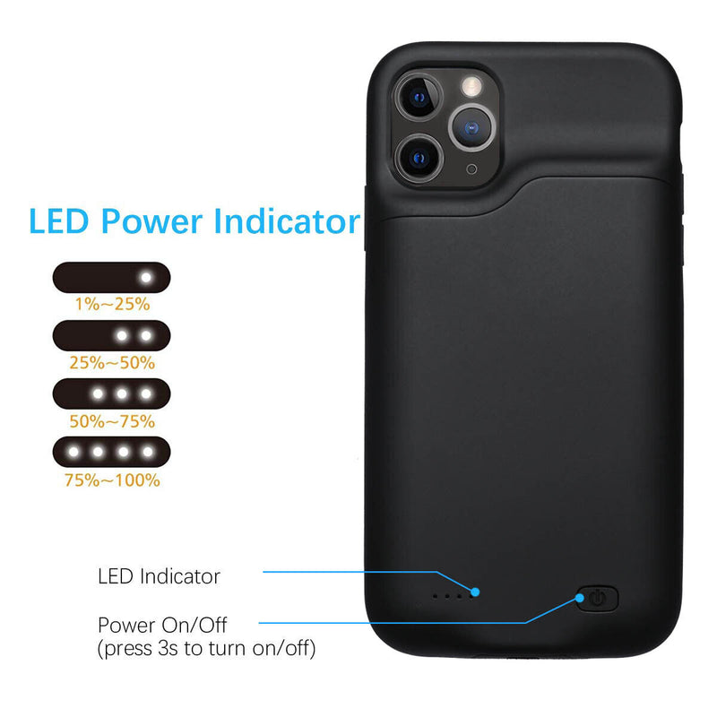 Apple iPhone 6/6s/7/8 (4.7") Rechargeable Extended Battery Case - High Capacity