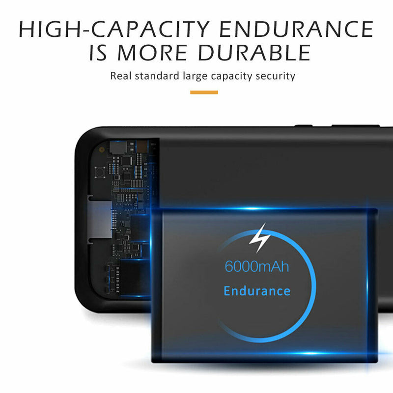 For Samsung Galaxy S20/Plus/Ultra Black Battery Charging Case Cover Power Bank