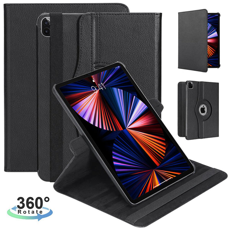 iPad Pro 12.9inch 5th M1 Chip 2021 Slim Folio Rotating Leather Smart Cover Case