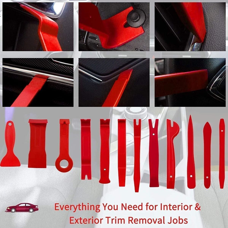 200 Pcs Car Trim Removal Tool Kit Set Hand Tools Pry Bar Panel Door Interior
