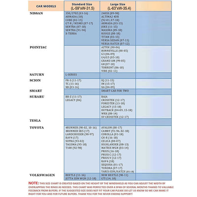 59” x 31” Car Windshield Sun Shade - Blocks UV Rays Sun Visor Protector [1-Pack]