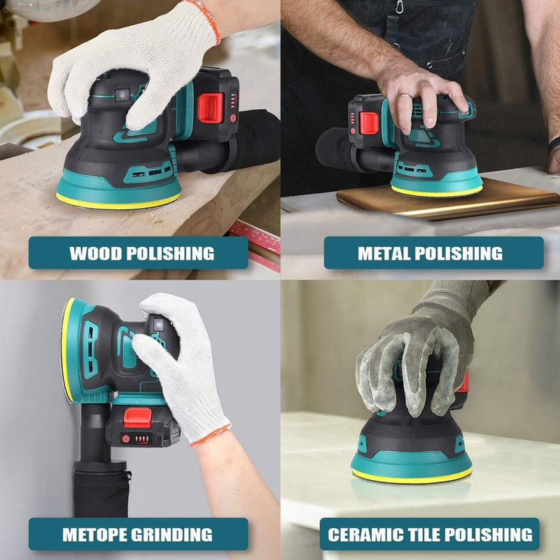 Brushless Random Orbital Sander Wood Grinder Polishing Electric Grinding Machine