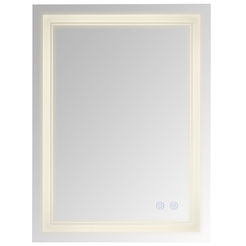 kleankin Wall LED Bathroom Mirror, Dimmable Vanity Mirror, with 3 Color