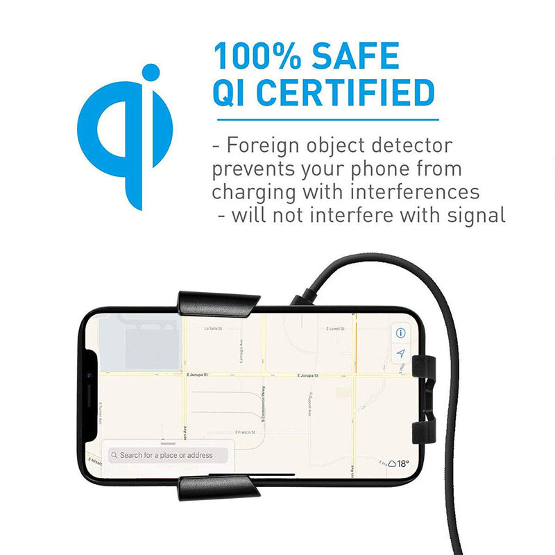 360° Automatic Clamping Qi Wireless 15W Car Charging Mount Air Vent Phone Holder