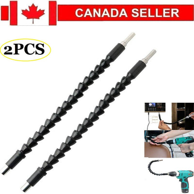 2X Flexible Drill Extension Right Angle Bit Attachment Holder Shaft Screwdriver