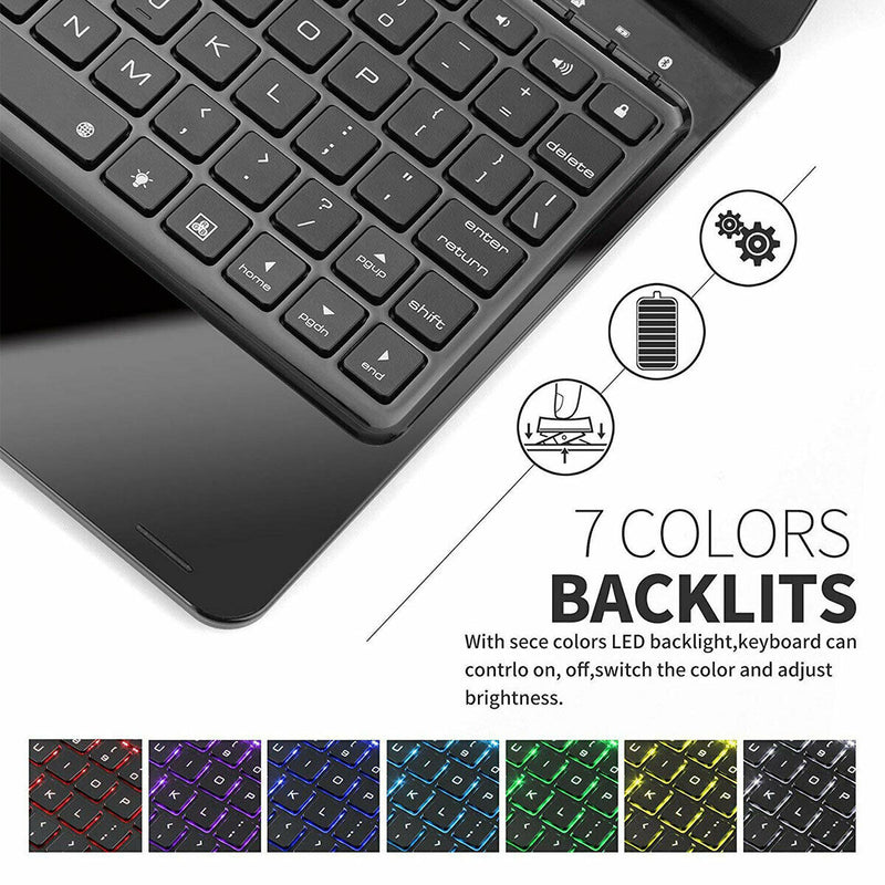 For iPad Pro 11" 2021 2020 2018 Wireless Bluetooth Keyboard Case-Auto Sleep/Wake
