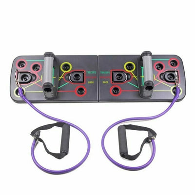 9 in 1 Push Up Rack Training Board System Fitness Workout Gym Exercise Stands CA
