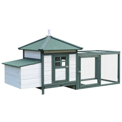 Cute Chicken Coop with Cottage Design, Poultry Cage /w Safe Environmental Paint