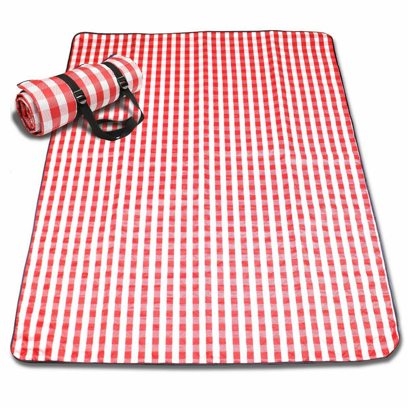Machine Washable Extra Large Picnic&Beach Blanket Handy Mat Plus Thick 3 Layers