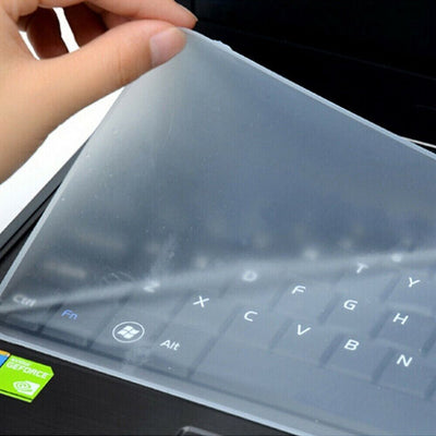 Universal Waterproof Transparent Silicone Laptop Keyboard Cover Dust Proof Clear