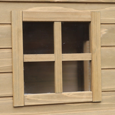 PawHut 69&quot; Chicken Coop, Includes Connecting Ramp and an Easy-Clean Tray Natural 842525157551