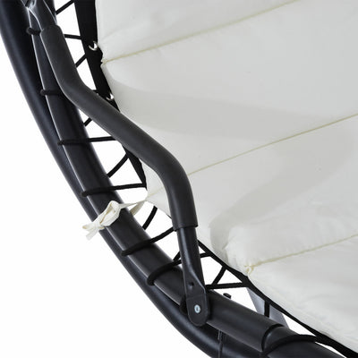 Clearance Sale Outdoor Hanging Chaise Lounge Chair w/ Canopy Air Porch Swing