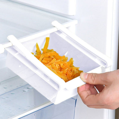Kitchen Fridge Freezer Space Saver Organizer Holder Food Storage Rack Shelf Box