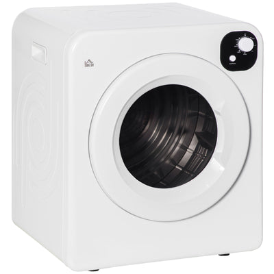 HOMCOM Compact Laundry Dryer Machine w/ 7 Drying Modes 1300 W for Dorm