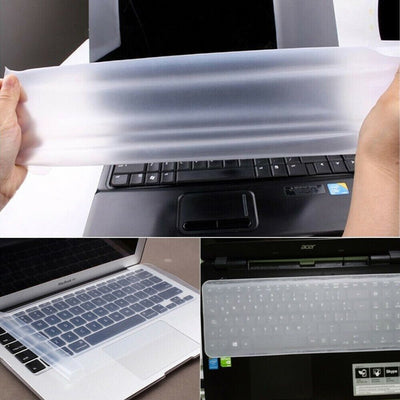 Universal Waterproof Transparent Silicone Laptop Keyboard Cover Dust Proof Clear