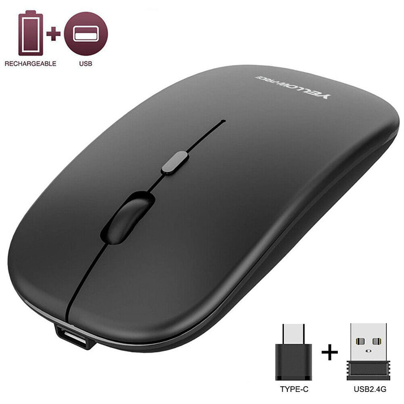 2.4G USB C / USB A Dual Mode Wireless Silent Mouse for Laptop MacBook Notebook
