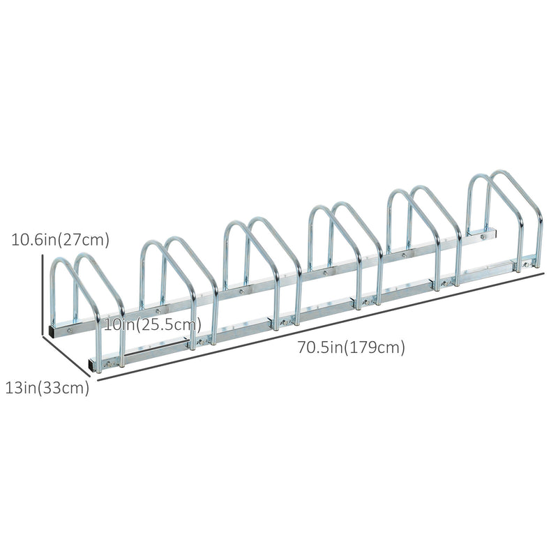 Bike Parking Stand Floor Wall Mount  Storage Locking Rack Holder Outdoor Steel