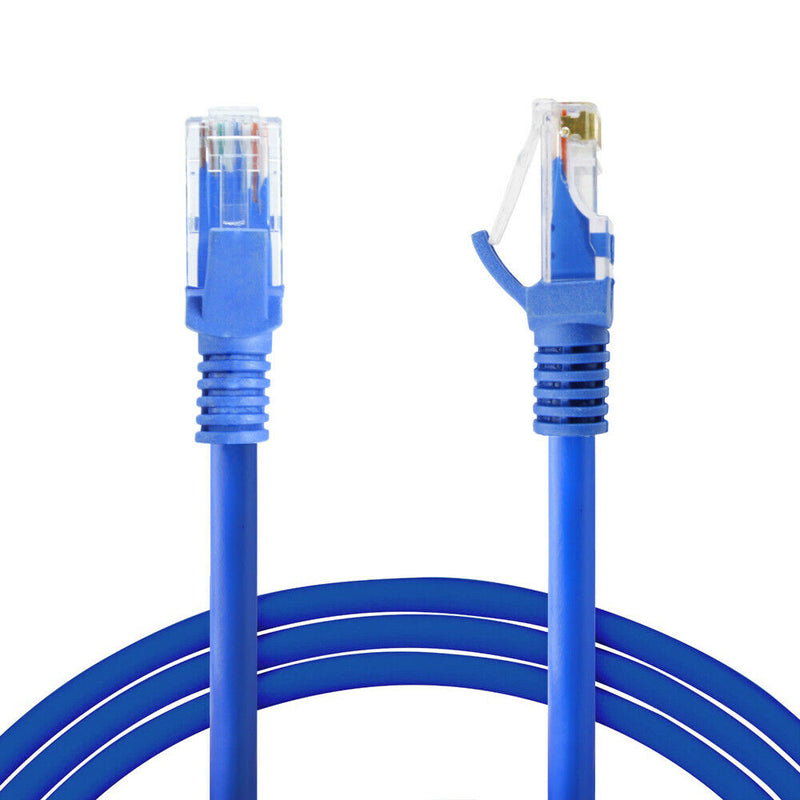 [6-100FT] Cat 6 Ethernet Patch Cable 550 MHz for Xbox,PS4,PS3,Modem,Router-BLUE