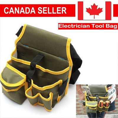 Electrician Waist Pocket Tool Belt Pouch Screwdriver Kit Holder Storage Bag CA