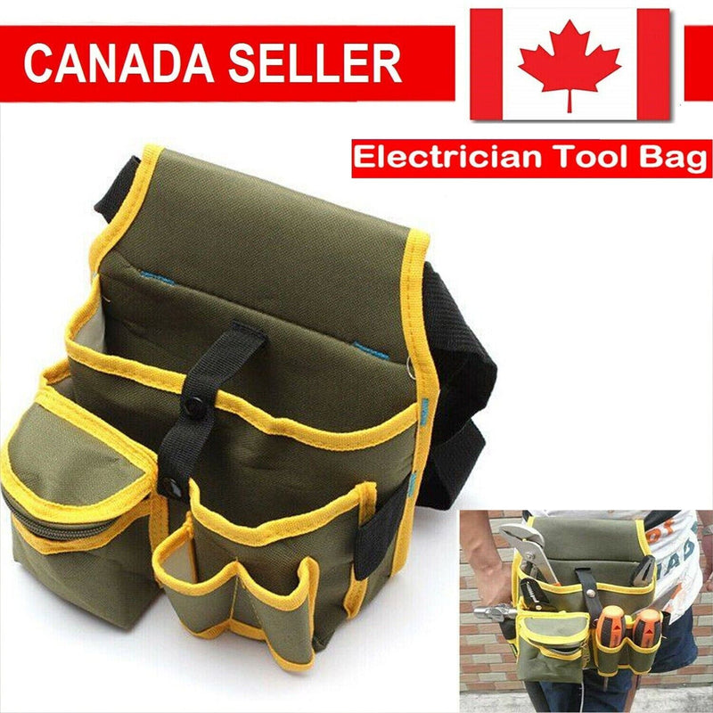 Electrician Waist Pocket Tool Belt Pouch Screwdriver Kit Holder Storage Bag CA