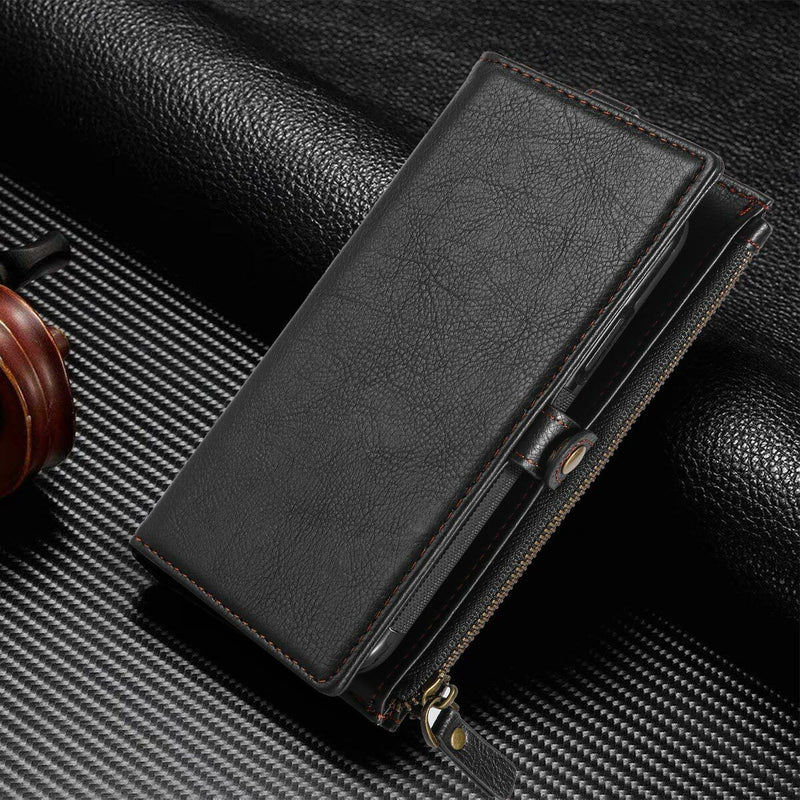 Samsung Galaxy S21 6.2inch [2 in 1 Detachable] Leather Wallet Case w/Card Slots