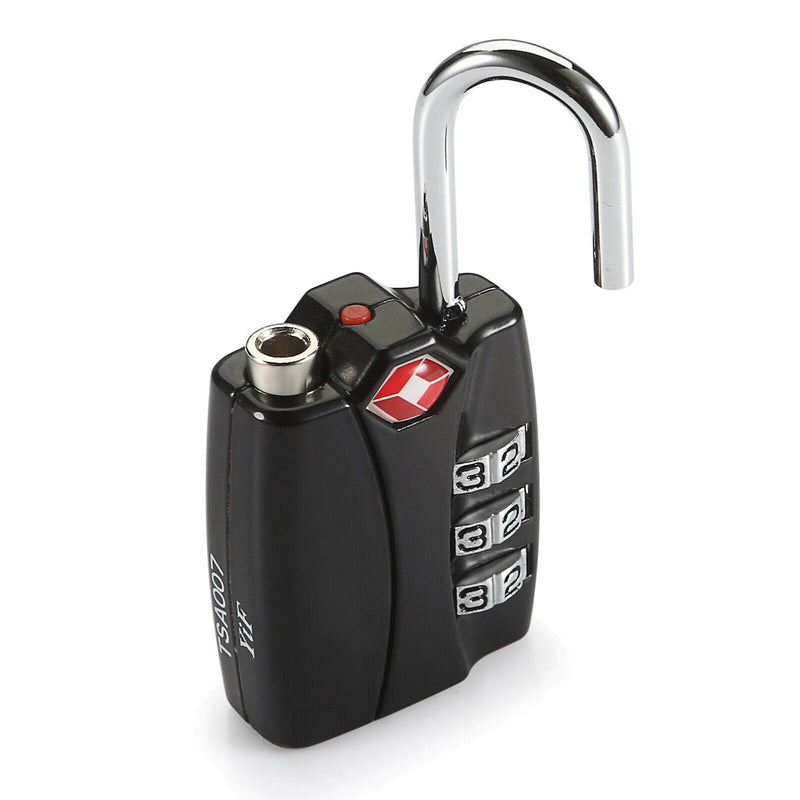 TSA Luggage Locks - 3 Digit Combination Steel Padlocks for Suitcases & Baggage