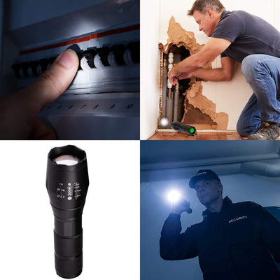 Torch Handheld Super Bright LED Rechargeable 2000LM Flashlight With 5 Modes