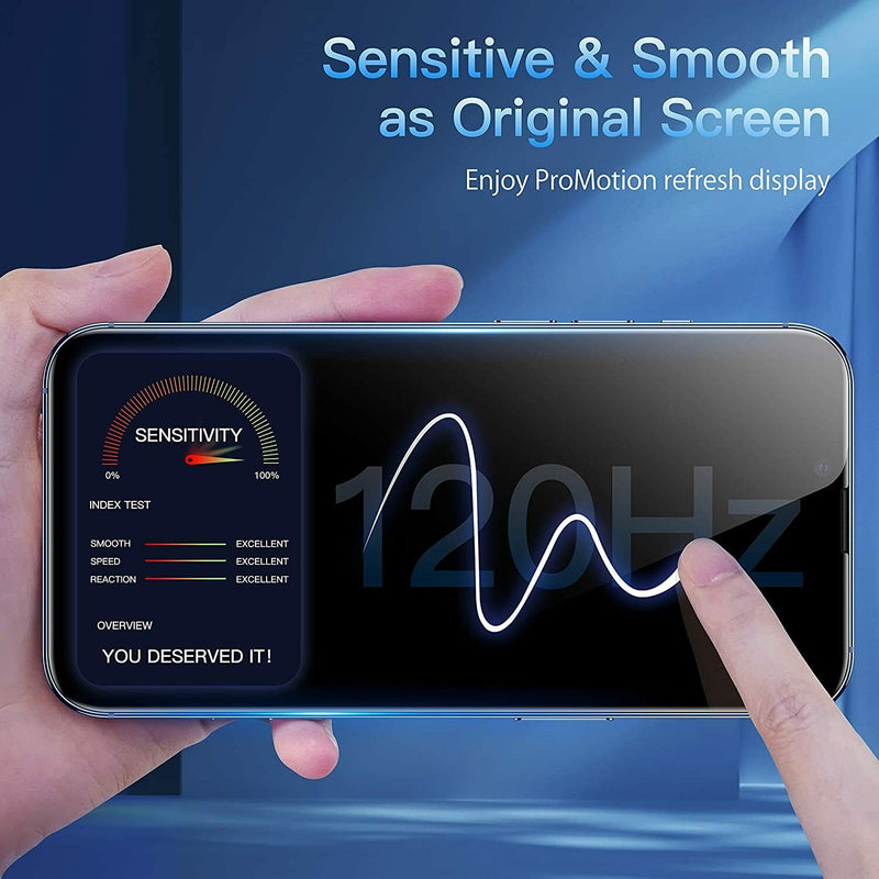 [2-Pack] 3D Curved Edges Tempered-Glass Film Case-Friendly for iPhone 13/13 Pro