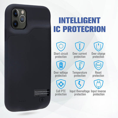 For iPhone 12 / 12 Pro / 12 Pro Max / 12 Mini Rechargeable Battery Charging Case
