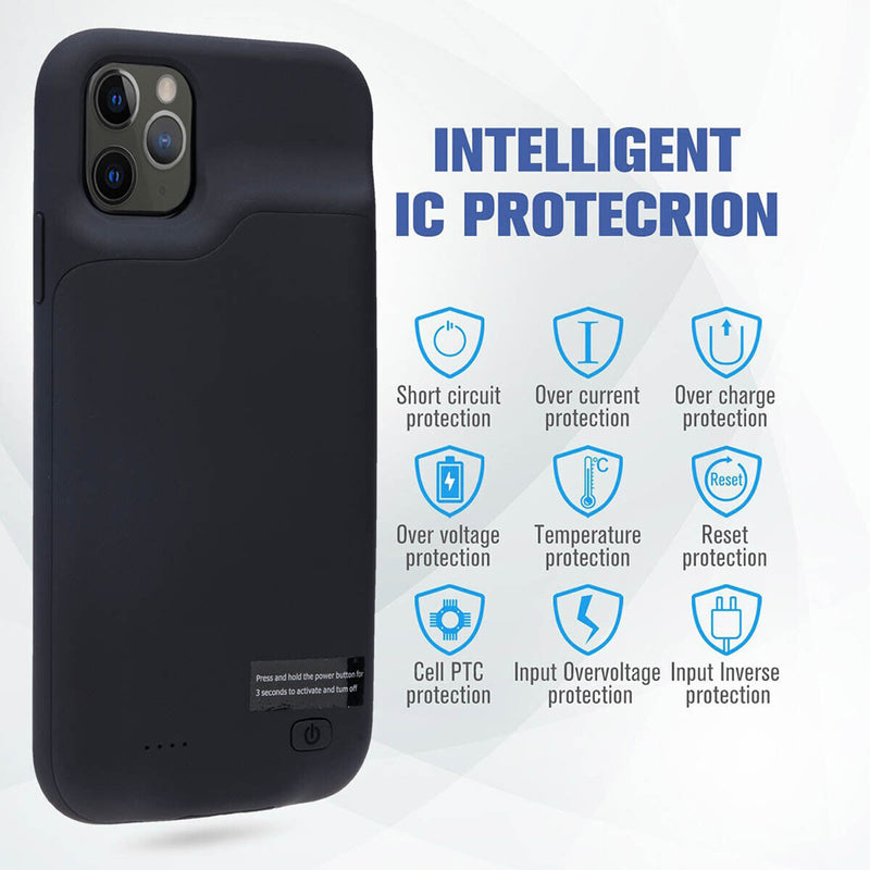 For iPhone 12 / 12 Pro / 12 Pro Max / 12 Mini Rechargeable Battery Charging Case
